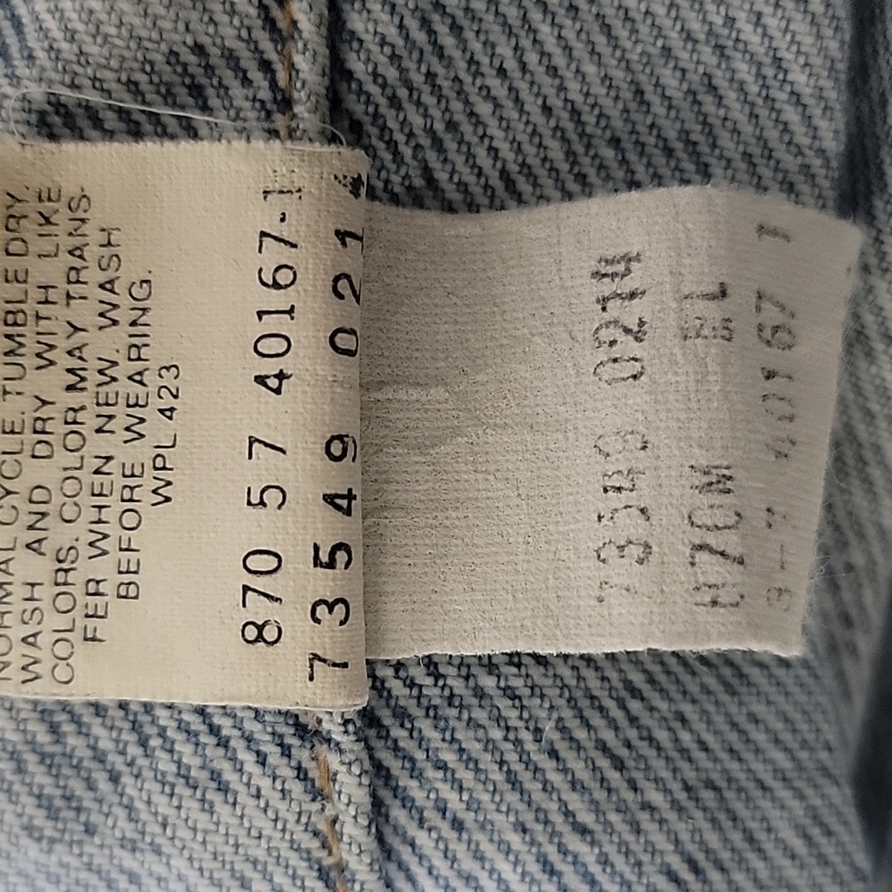 Levis 73549 0214 Denim Jacket Size Large Vintage - Picture 9 of 9